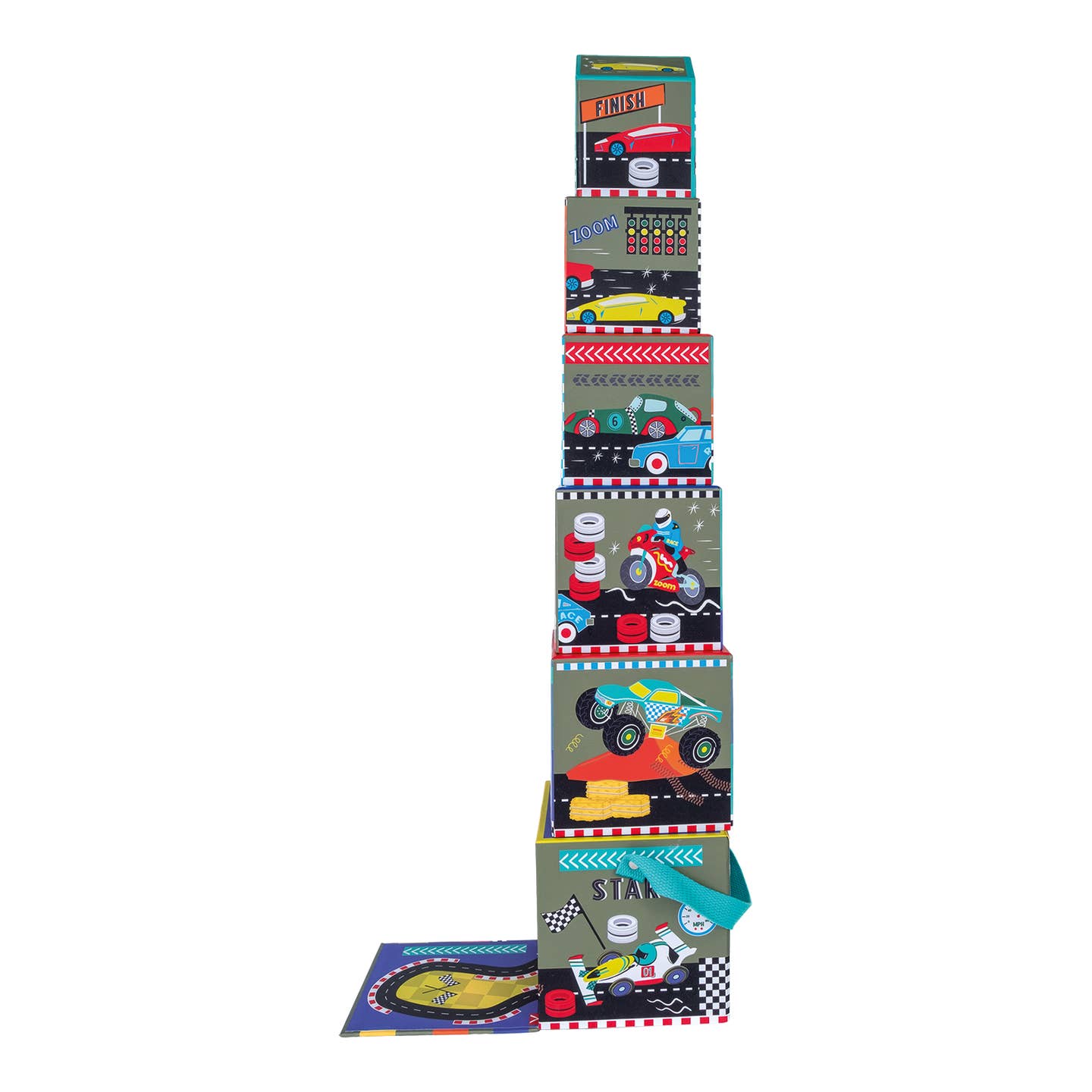 Stackable Play Cubes with Cars - Fun & Educational Building Blocks for Kids | Perfect for Preschool Learning, Toddler Playtime & Creative Construction