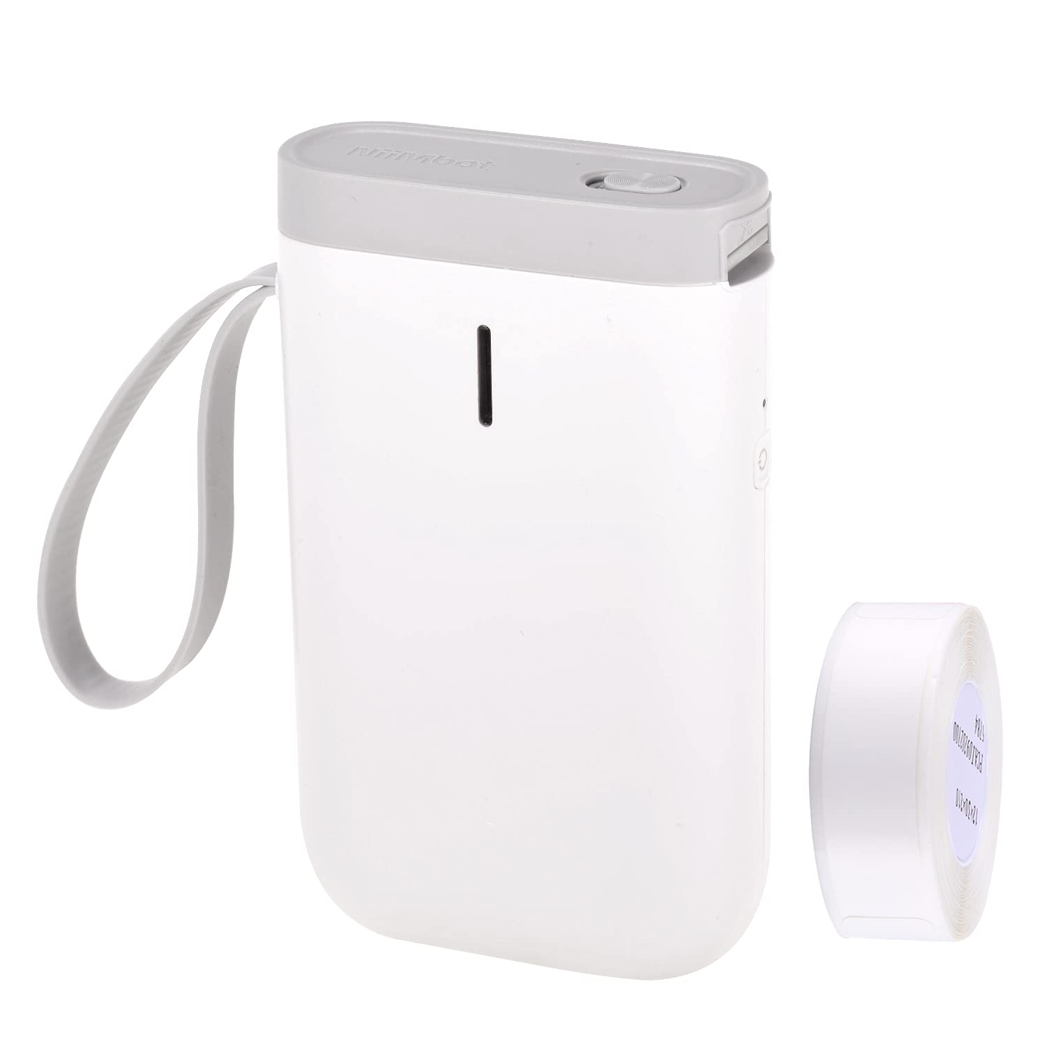 BISOFICE Portable Thermal Label Printer - Wireless Bluetooth & USB Handheld Name Tag Price Sticker Printer with 1 Roll Thermal Paper for Home Office, Supermarket, Retail Store | Ideal for Shipping Labels, Inventory Management & Product Pricing