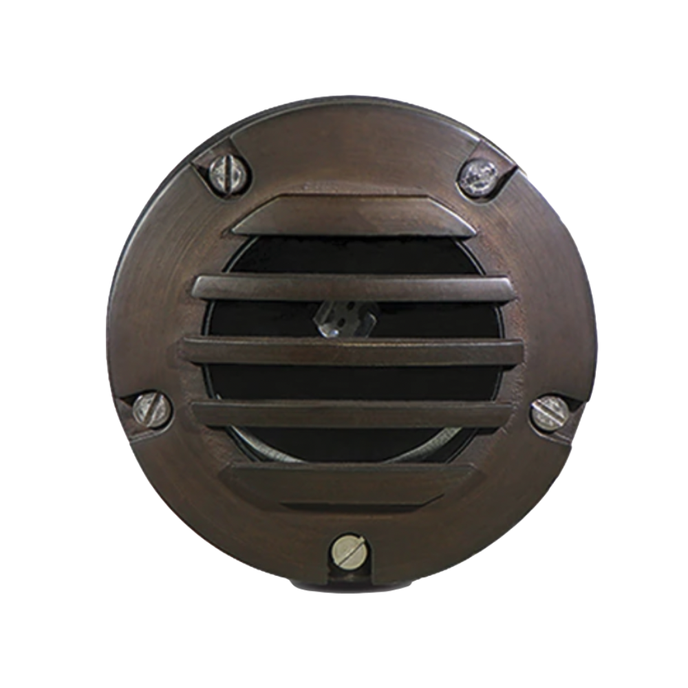 Pro Trade In-Ground Light Composite Housing - Antique Brass Finish for Outdoor Landscape Lighting | Perfect for Garden Paths, Driveways, and Patio Decor