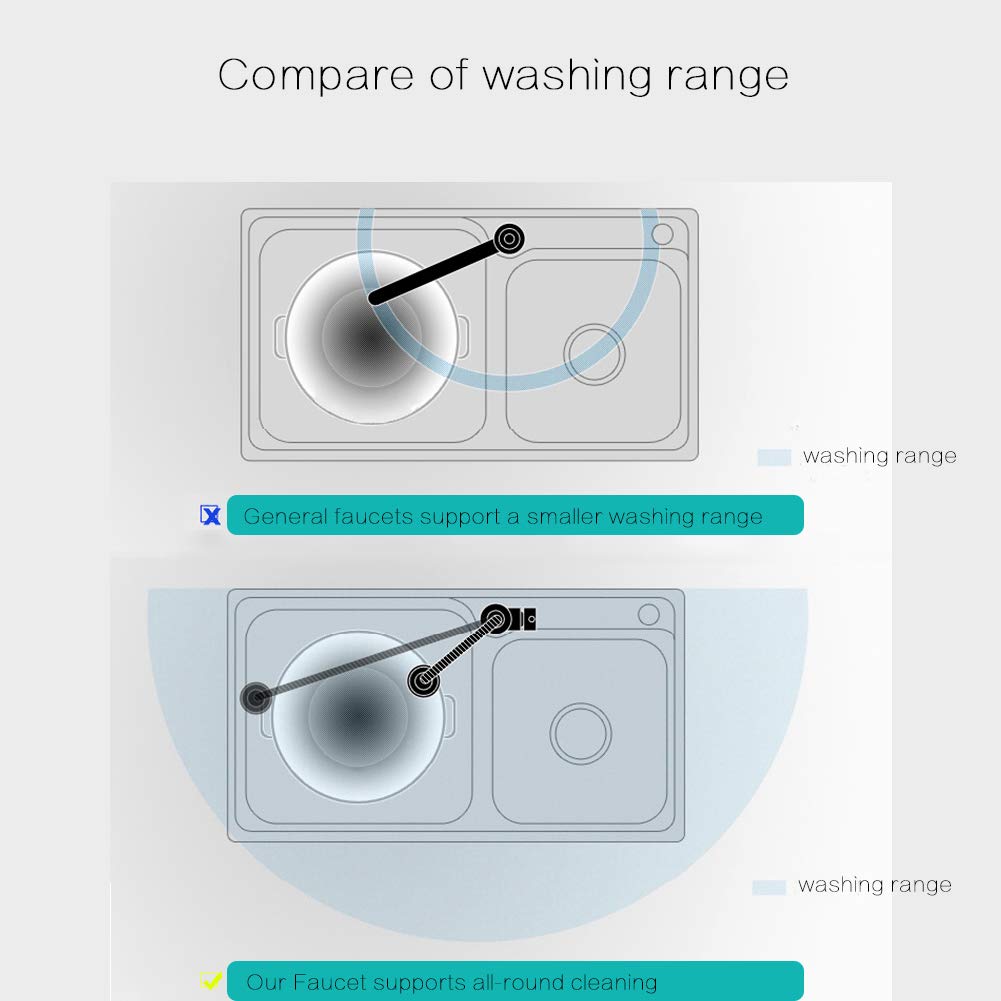 Stainless Steel Single Hole Single Lever Kitchen Sink Faucet with Flexible Gooseneck - Deck Mounted for Modern Kitchens | Perfect for Washing Dishes, Filling Pots & Daily Kitchen Tasks