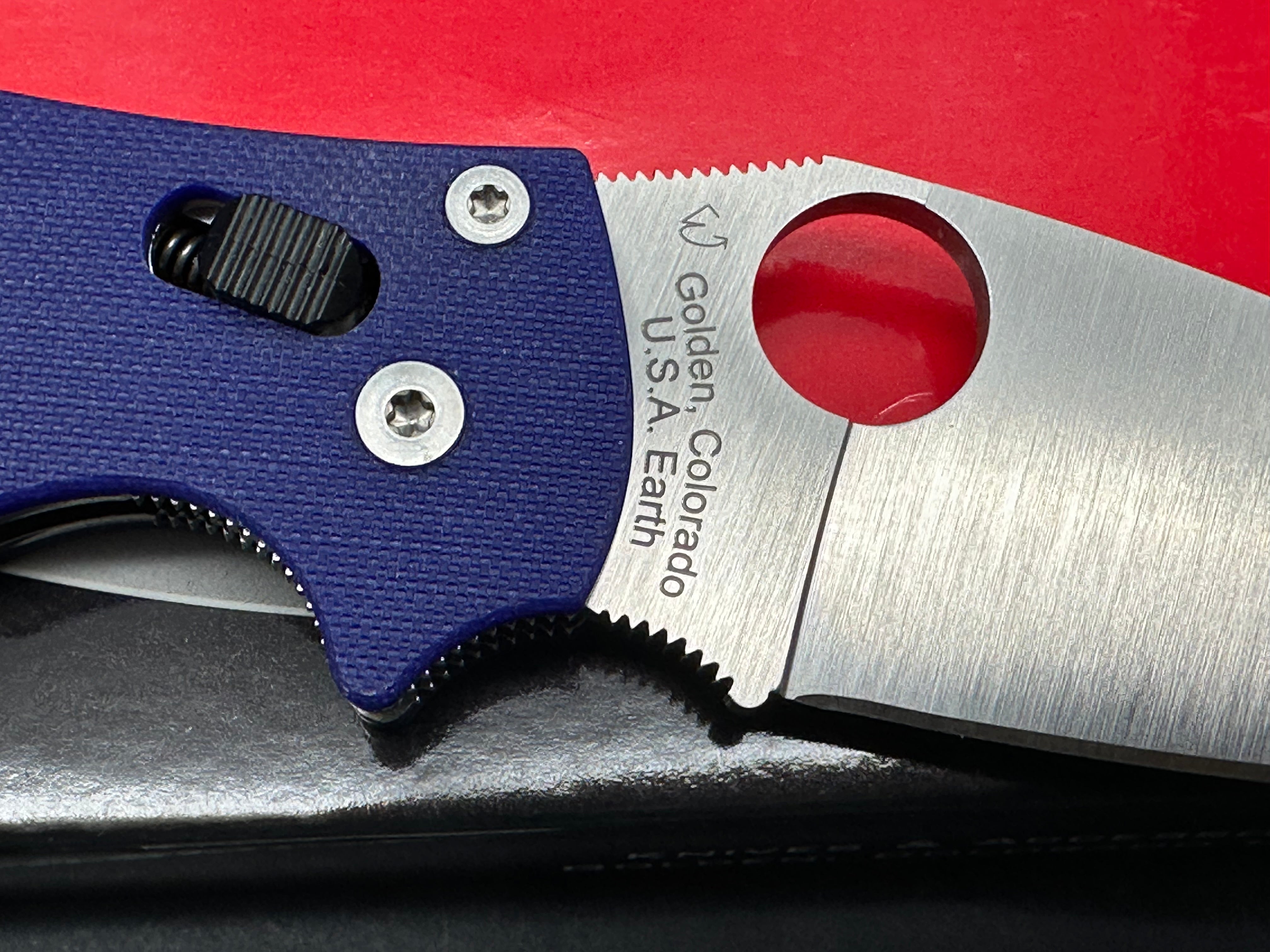 Spyderco Manix 2 Folding Knife - Dark Blue G10 Handle, C101GPDBL2, S110V Steel Blade - Perfect for EDC, Outdoor Adventures & Tactical Use