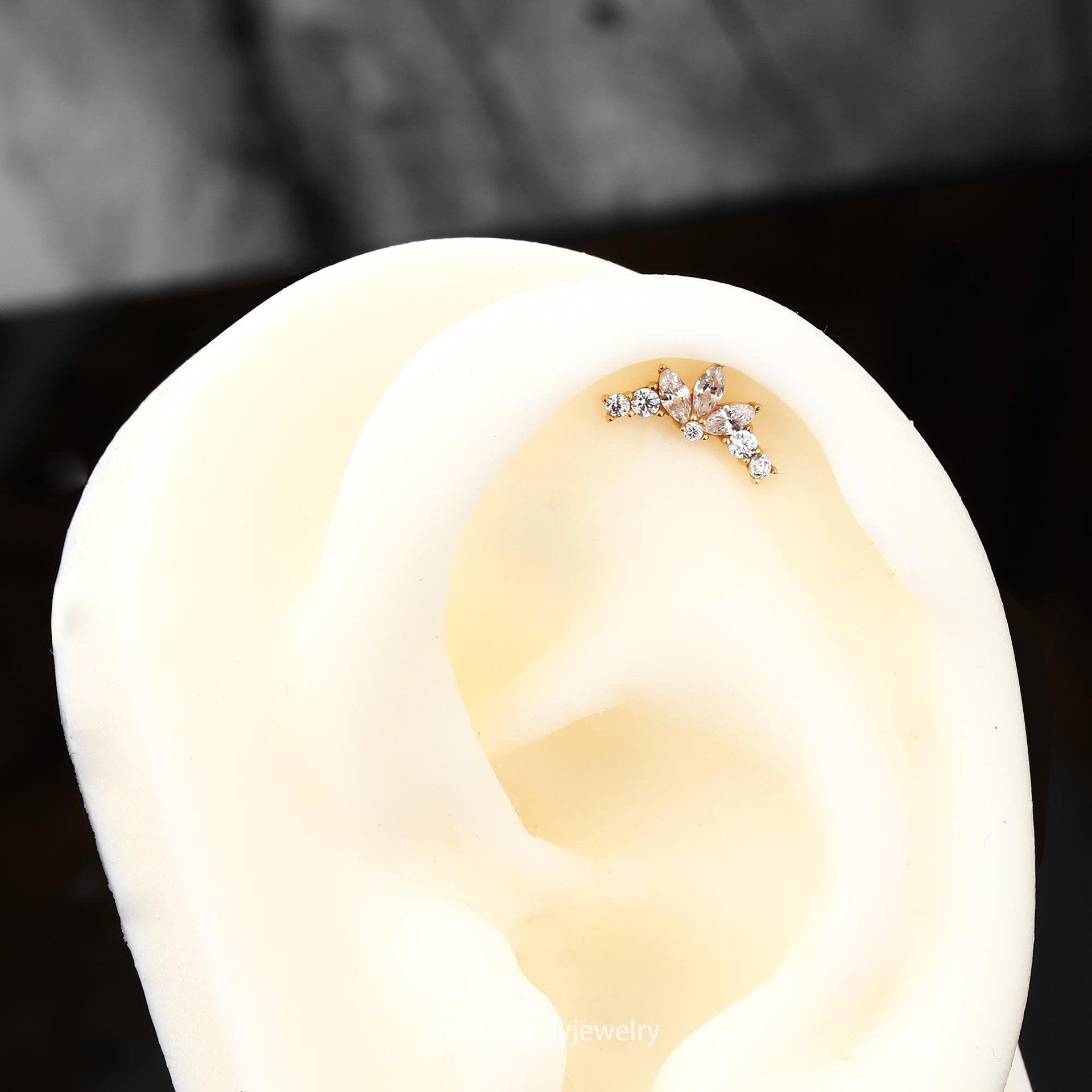 16G Butterfly Helix Stud Tragus Daith Stud Earrings - Stainless Steel Body Jewelry for Cartilage Piercing | Perfect for Everyday Wear, Parties & Gifting