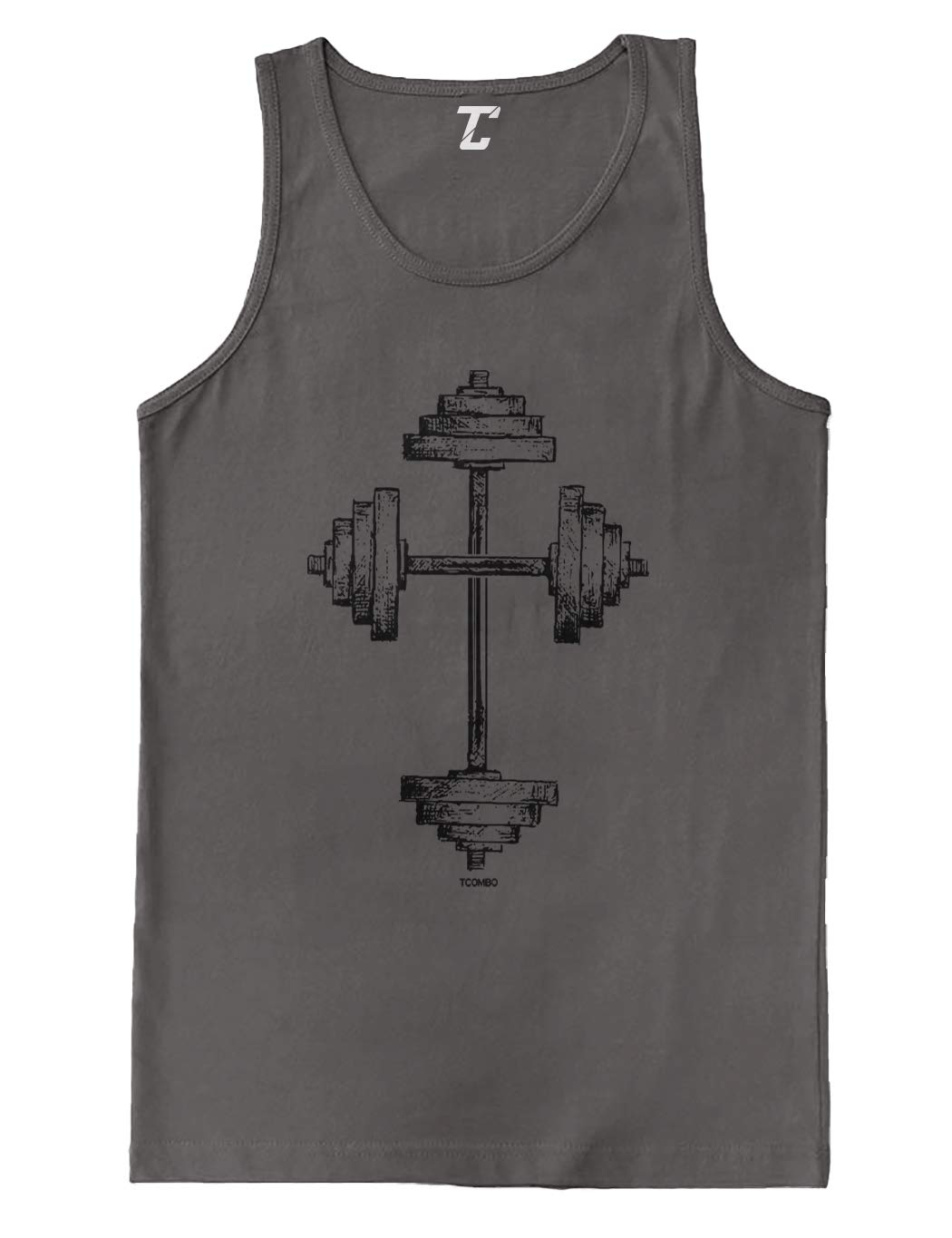 Barbell Cross Gym Workout Tank Top for Men - Breathable Fitness Shirt for Weightlifting, CrossFit & Strength Training - Ideal for Gym, Workout & Athletic Wear