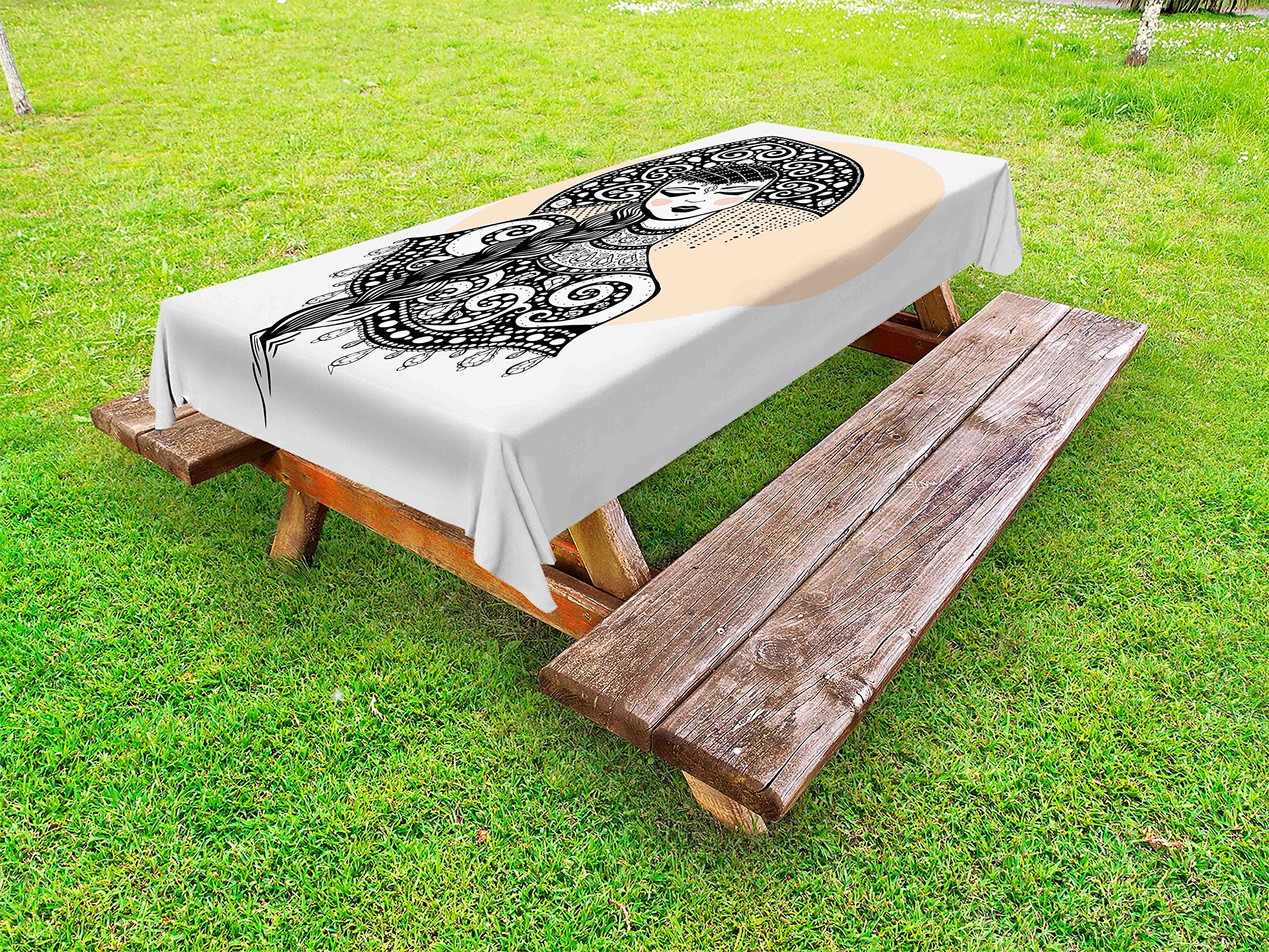 Ambesonne Slavic Folk Art Tablecloth - 58