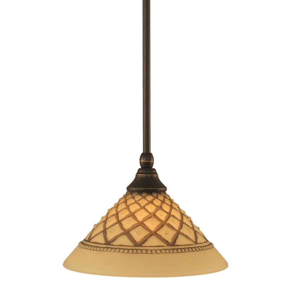 Toltec Lighting 23-DG-7183 Dark Granite Mini Pendant Light with 10