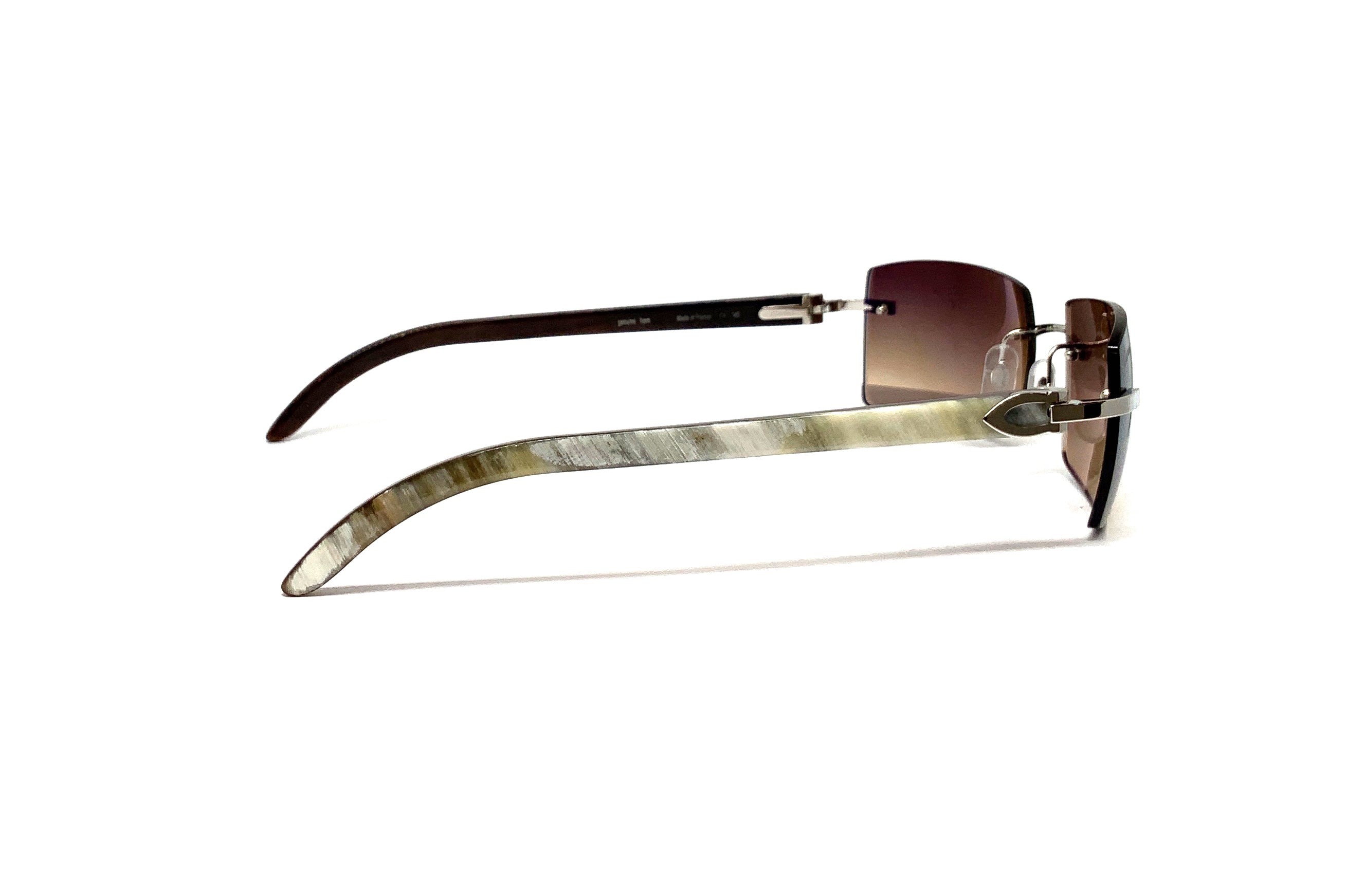 Cartier C Décor CT0019RS Buffalo Horn Sunglasses - Luxury Designer Shades for Men & Women - Perfect for Outdoor, Travel & Fashion Accessories