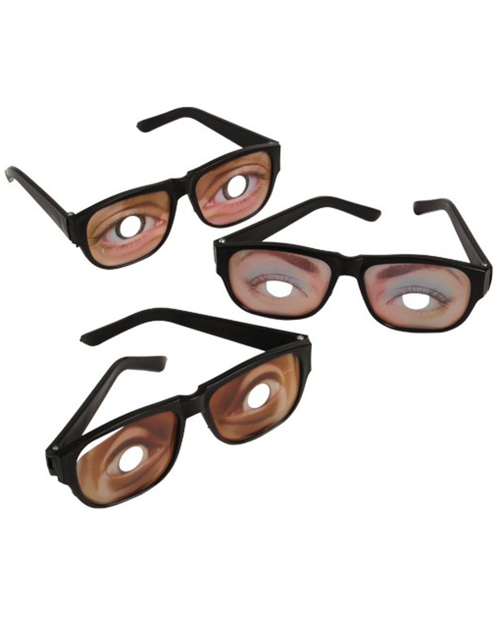 Funny Novelty Glasses (12 Pack) - Bulk Party Favors for Halloween, Costume Parties & Themed Events