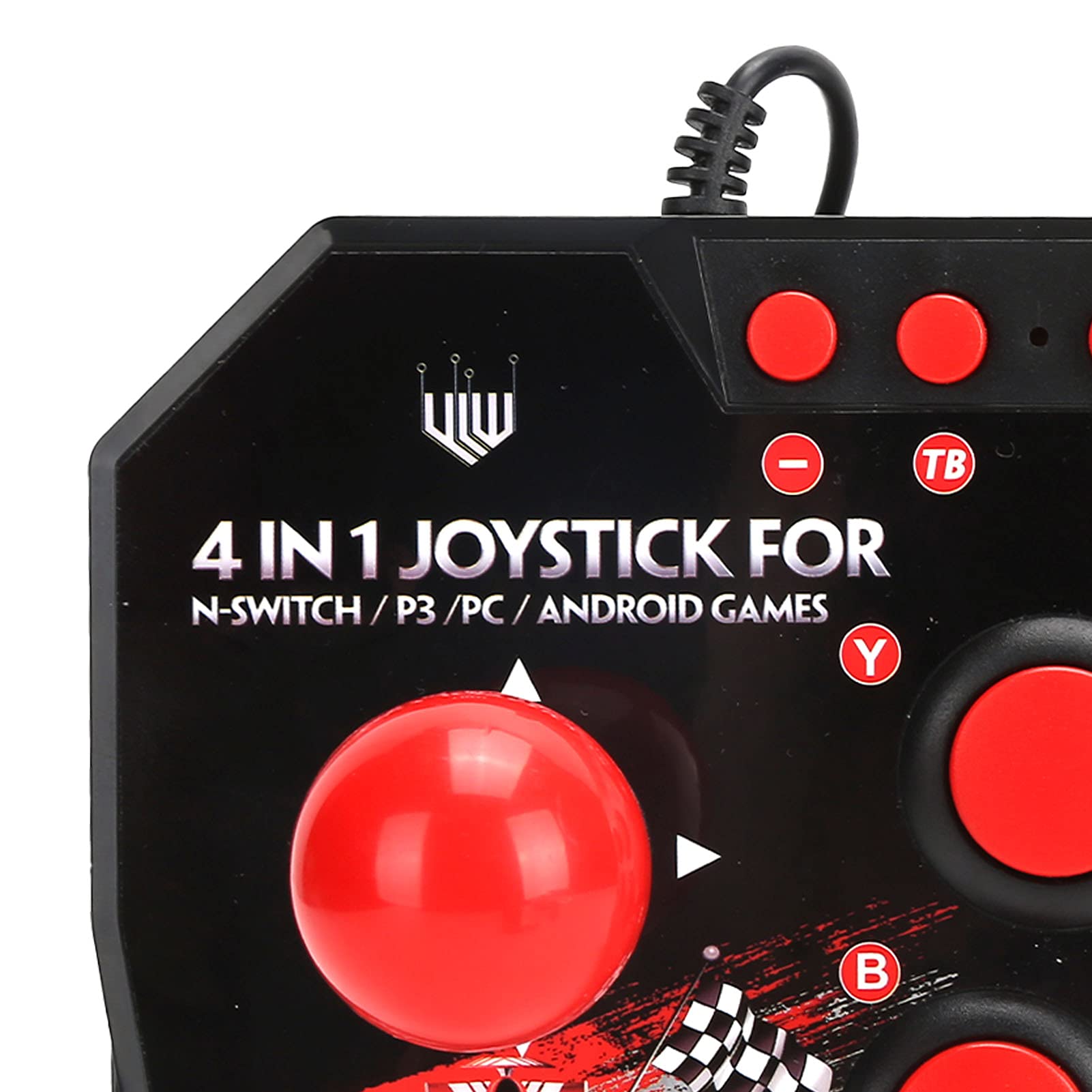 Leapiture Arcade Fight Stick for Switch/PC/PS3 - Wired Gaming Controller for Arcade Style Play