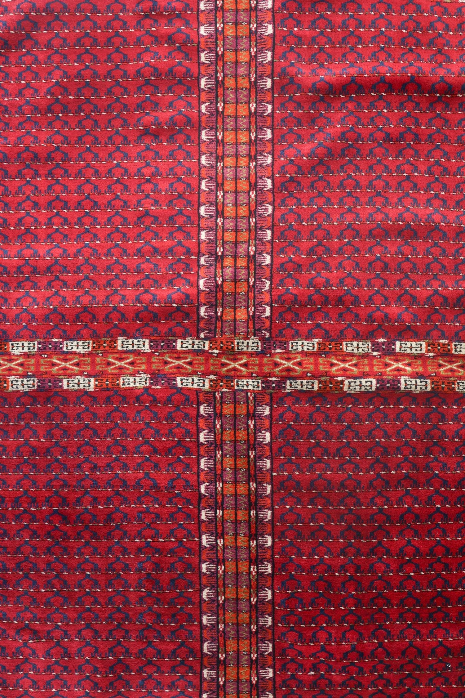 Antique Yomud Handwoven Tribal Rug JF8704 - Authentic Turkmen Wool Carpet for Boho Home Decor, Living Room & Bedroom