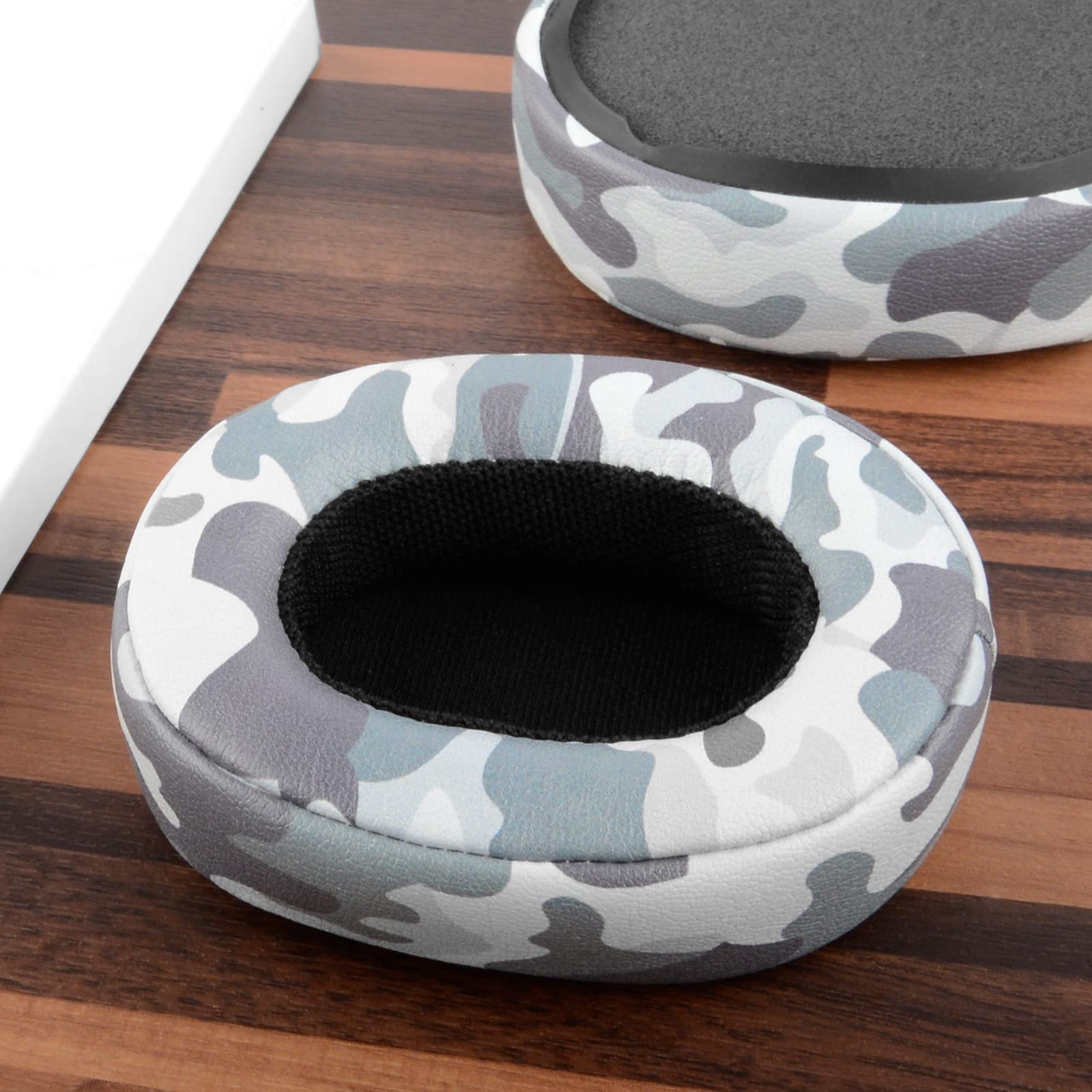Geekria QuickFit Replacement Ear Pads for Skullcandy Crusher Wireless/EVO/ANC & Hesh 3/Venue Headphones - Premium Memory Foam Ear Cushions, Noise Isolation Earpads (Camo) - Perfect for Gaming, Music & Travel Comfort
