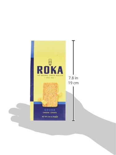 ROKA Cheese Crispies - Crunchy Gouda Cheese Snacks for Kids & Adults - Perfect for Lunchboxes, Parties & On-the-Go Snacking