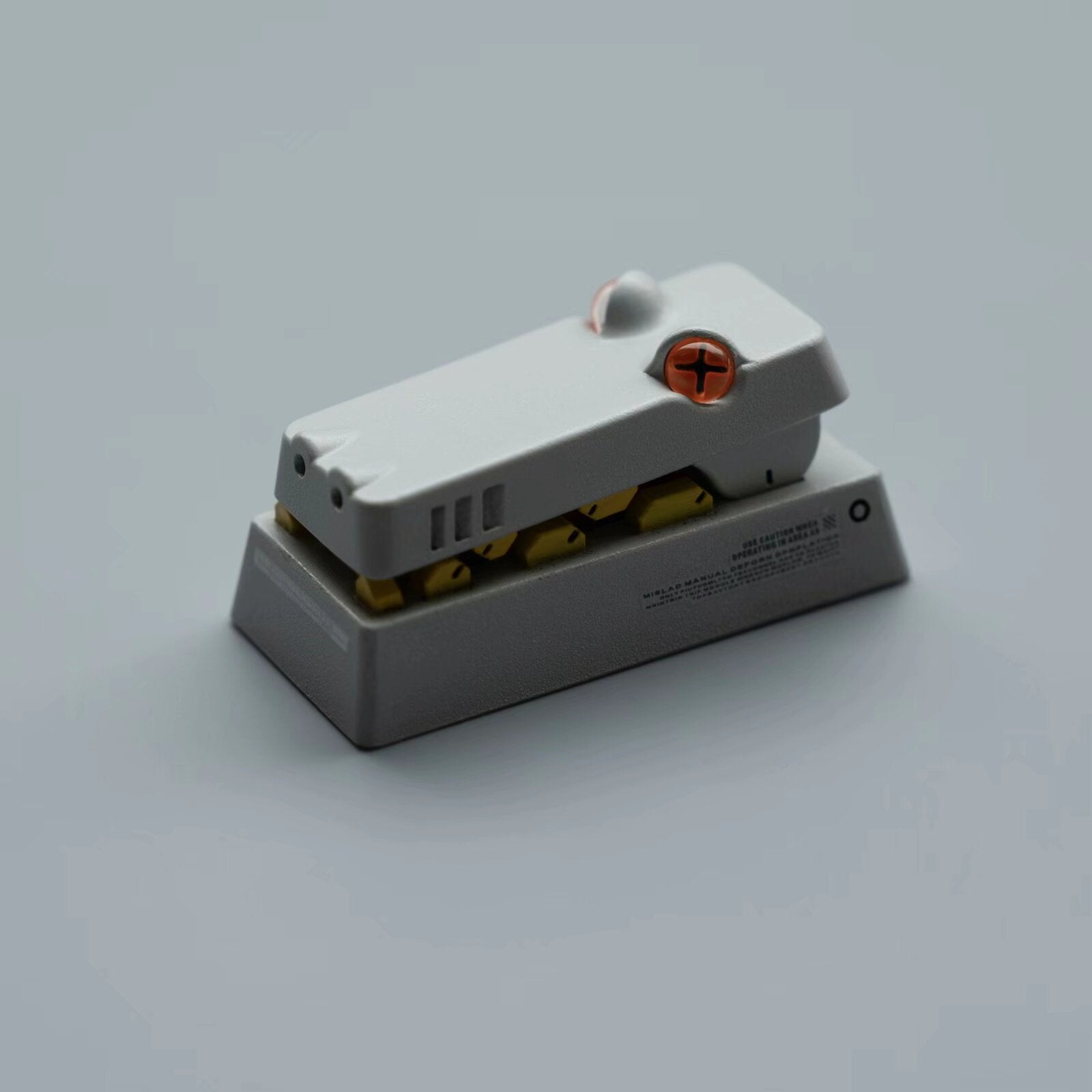 Handmade PBT Mechanical Keyboard Keycaps - Artistic 2U Backspace Key with Open/Close Crocodile Design for Custom Keyboard Decoration | Perfect for Gaming, Typing & Mechanical Keyboard Enthusiasts