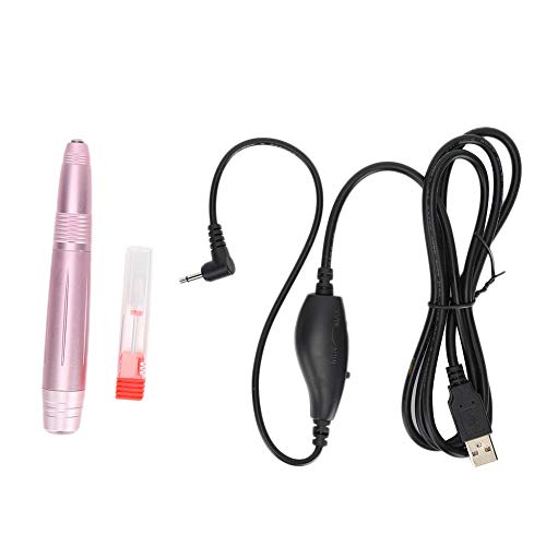 Professional Electric Nail Drill Machine Kit - 18000 RPM Portable Manicure Tool for Acrylic, Gel & Natural Nails | Handheld Nail Grinder & Polisher (Pink) | Perfect for Home Salon, Nail Techs & DIY Nail Care