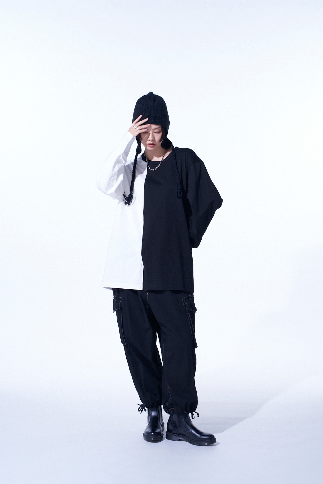 Premium Cotton Twill Garment Dyed Balloon Cargo Pants for Men - Comfortable & Stylish Outdoor Workwear & Casual Streetwear