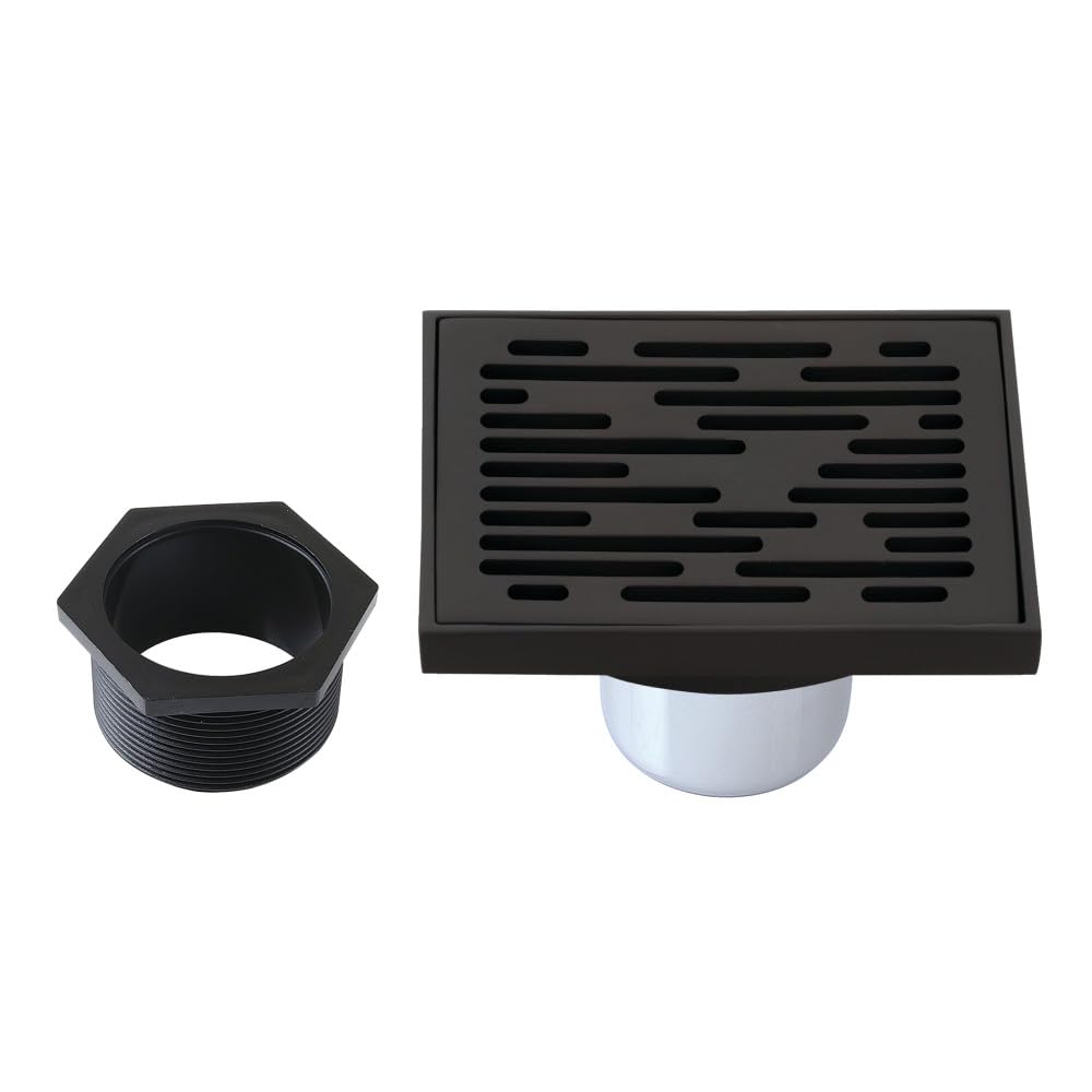 Kingston Brass BSF6310ORB Oil Rubbed Bronze Shower Drain - Heavy Duty Watercourse Drain for Bathroom & Shower Remodel - Perfect for Modern and Traditional Bathrooms