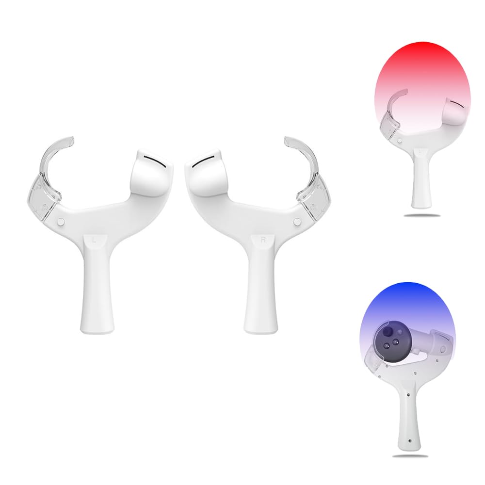 Oculus Quest 3 VR Table Tennis Racket Handle Adapter - Meta Quest 3 Controller Accessories for Realistic VR Ping Pong Gaming Experience | Perfect for VR Sports, Fitness Training & Immersive Gameplay