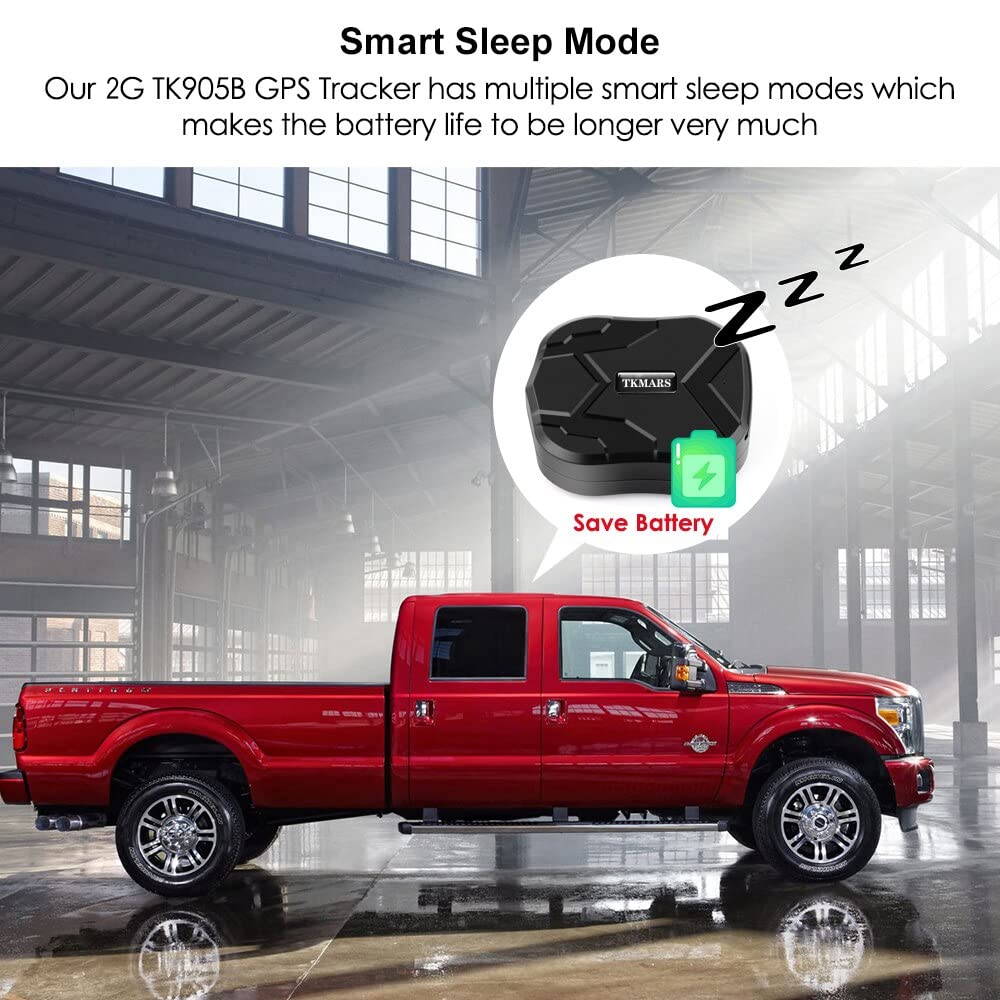 4G GPS Tracker for Cars & Motorcycles - Waterproof, Anti-Theft, 10000mAh Long Battery Life, Real-Time Tracking with Strong Magnet - Perfect for Camping, Fleet Management & Vehicle Security (Model TK905B)