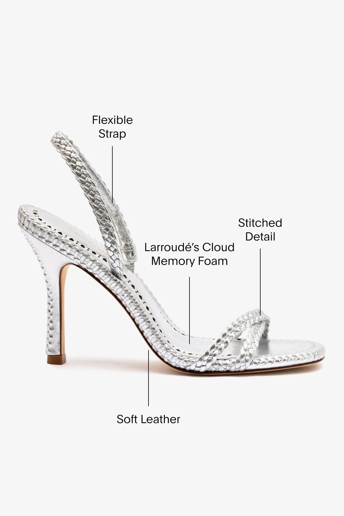 Annie Women's Silver Metallic Leather Sandals - Comfortable Open-Toe Casual Shoes for Summer, Beach, and Outdoor Wear