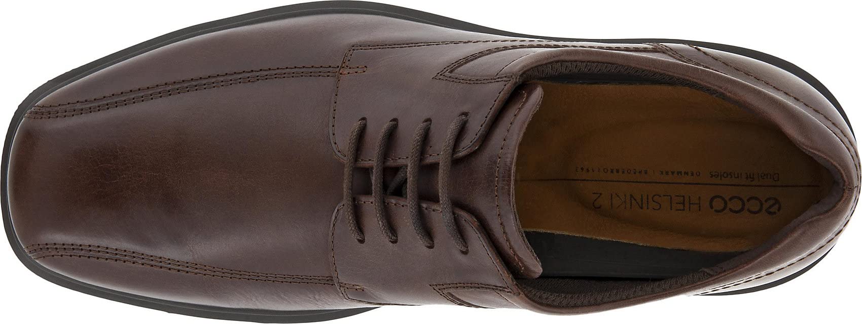 ECCO Men's Helsinki 2.0 Bike Toe Tie Oxford Shoes - Comfortable & Stylish Leather Dress Shoes for Business Casual & Office Wear