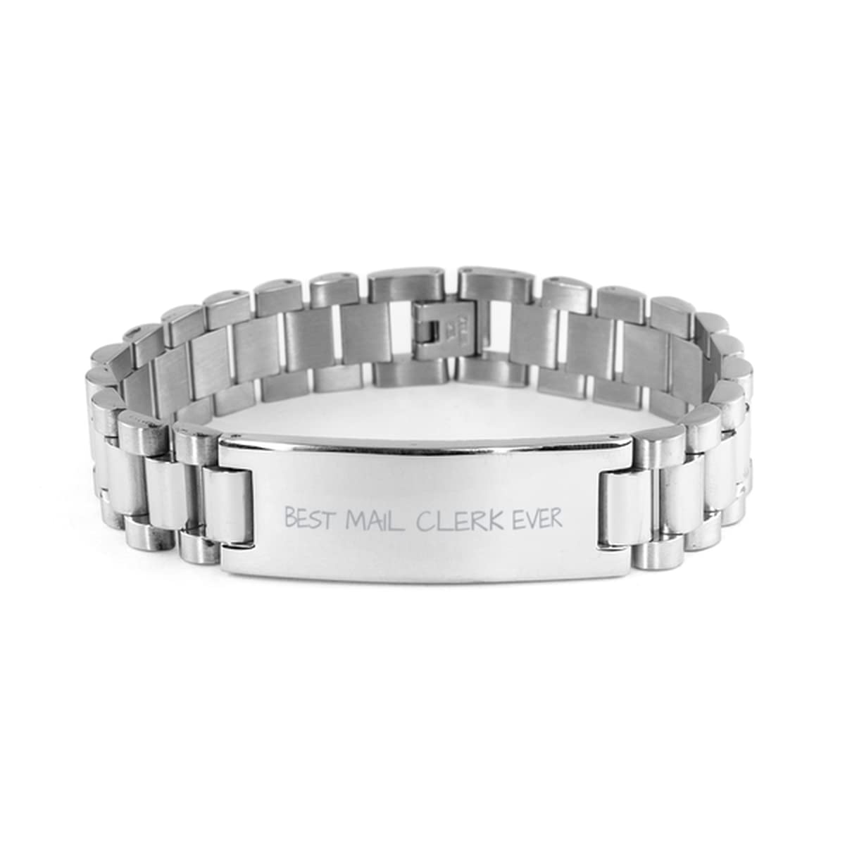 Stainless Steel Mail Clerk Ladder Bracelet - Funny & Unique Gift for Postal Workers, Men & Women - Perfect for Birthdays, Appreciation Gifts & Office Humor - Ideal for Mail Carriers, Postal Service Employees & Letter Carrier Enthusiasts
