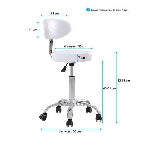 Premium Adjustable Esthetician Stool for Facial & Spa Treatments - Comfortable Hydraulic Styling Chair for Salon, Beauty Clinic & Home Use