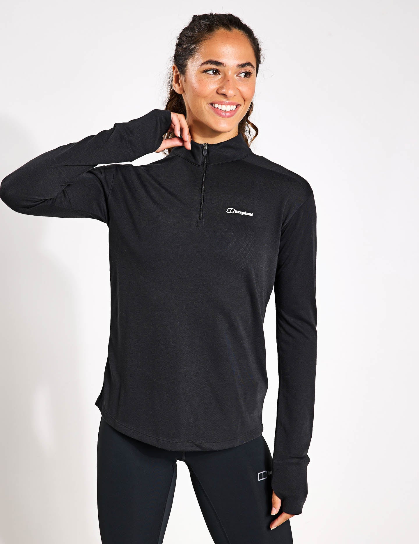 Ivyhill Half Zip Pullover Sweatshirt for Men & Women - Jet Black - Casual & Athletic Wear for Gym, Running, and Outdoor Activities