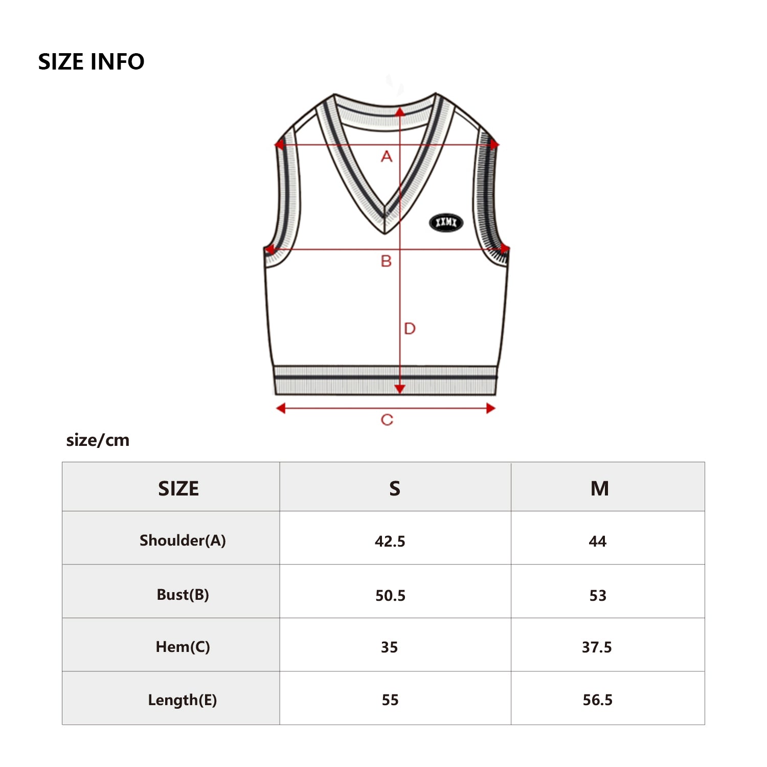 XXXMX Line Point Knit Vest for Women - Stylish Casual Layering Piece for Office, Date Night & Fall Outfits