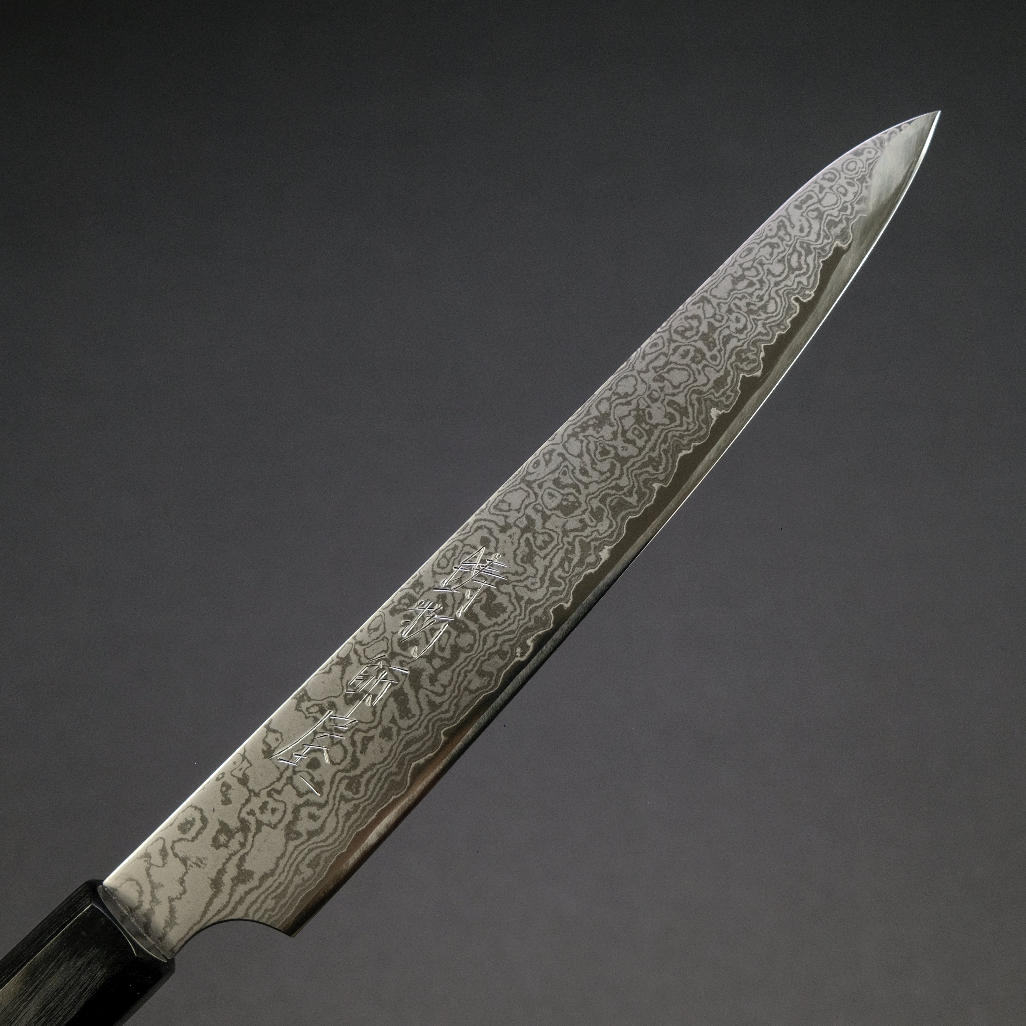 Hitohira Imojiya TH Damascus Petty Knife 180mm with Red Pakka Handle - Premium Japanese Kitchen Knife for Slicing, Peeling & Precision Cutting - Perfect for Chefs & Home Cooking