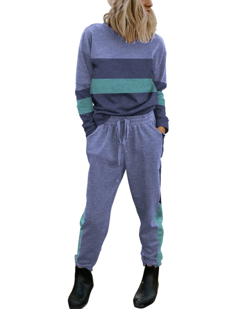 ETCYY Women's Lounge Sets - Soft Sweatsuits 2 Piece Outfit with Long Sleeve Top & Pants for Workout, Yoga, Running & Home Relaxation | Athletic Tracksuit for Comfort & Style