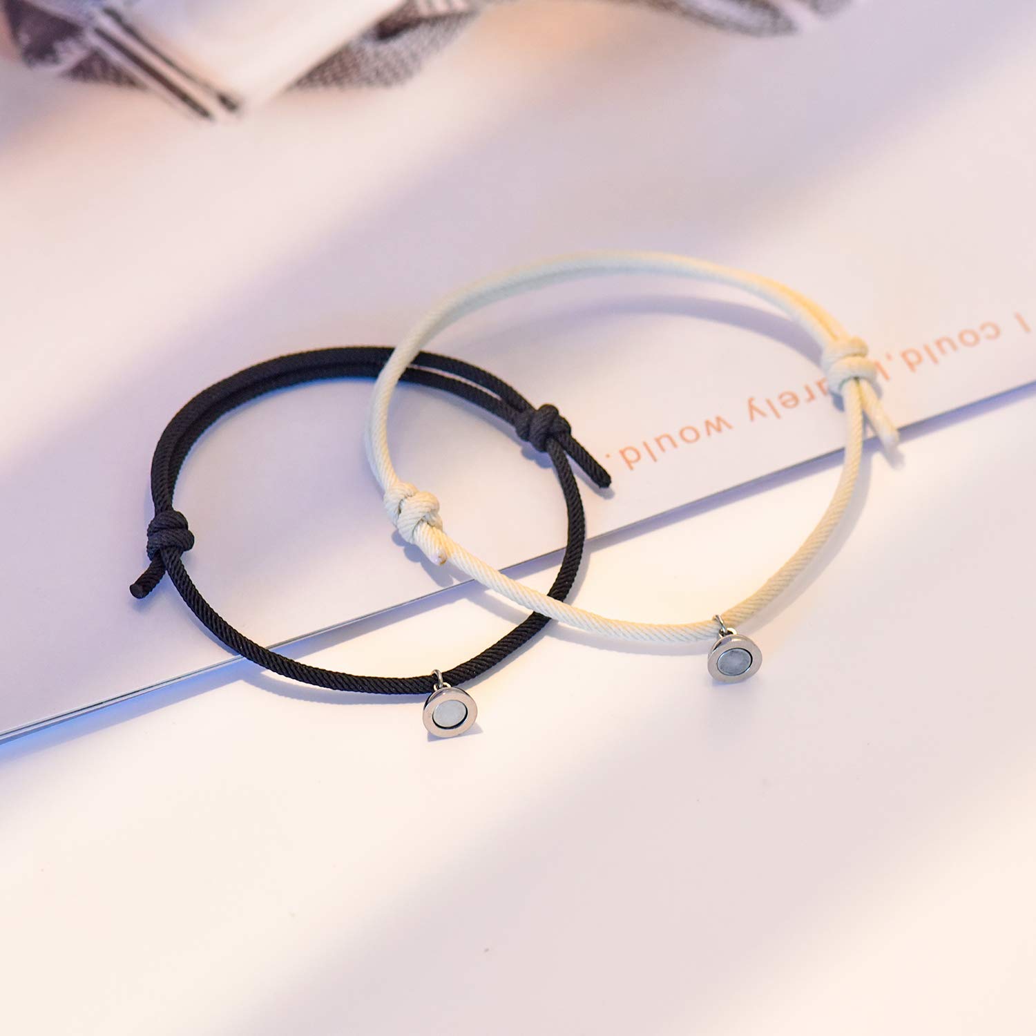 Tarsus Couples Bracelets - Matching Love Bracelets for Couples, His & Hers Relationship Jewelry for Boyfriend, Girlfriend, BFF - Perfect for Anniversaries, Valentine's Day & Romantic Gifts