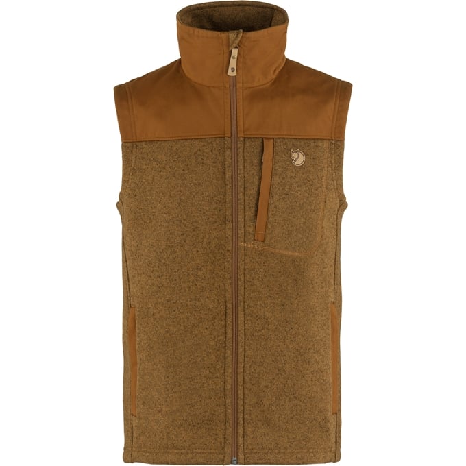 Men's Warm Buck Fleece Vest - Lightweight Winter Outdoor Jacket for Hiking, Camping & Casual Wear