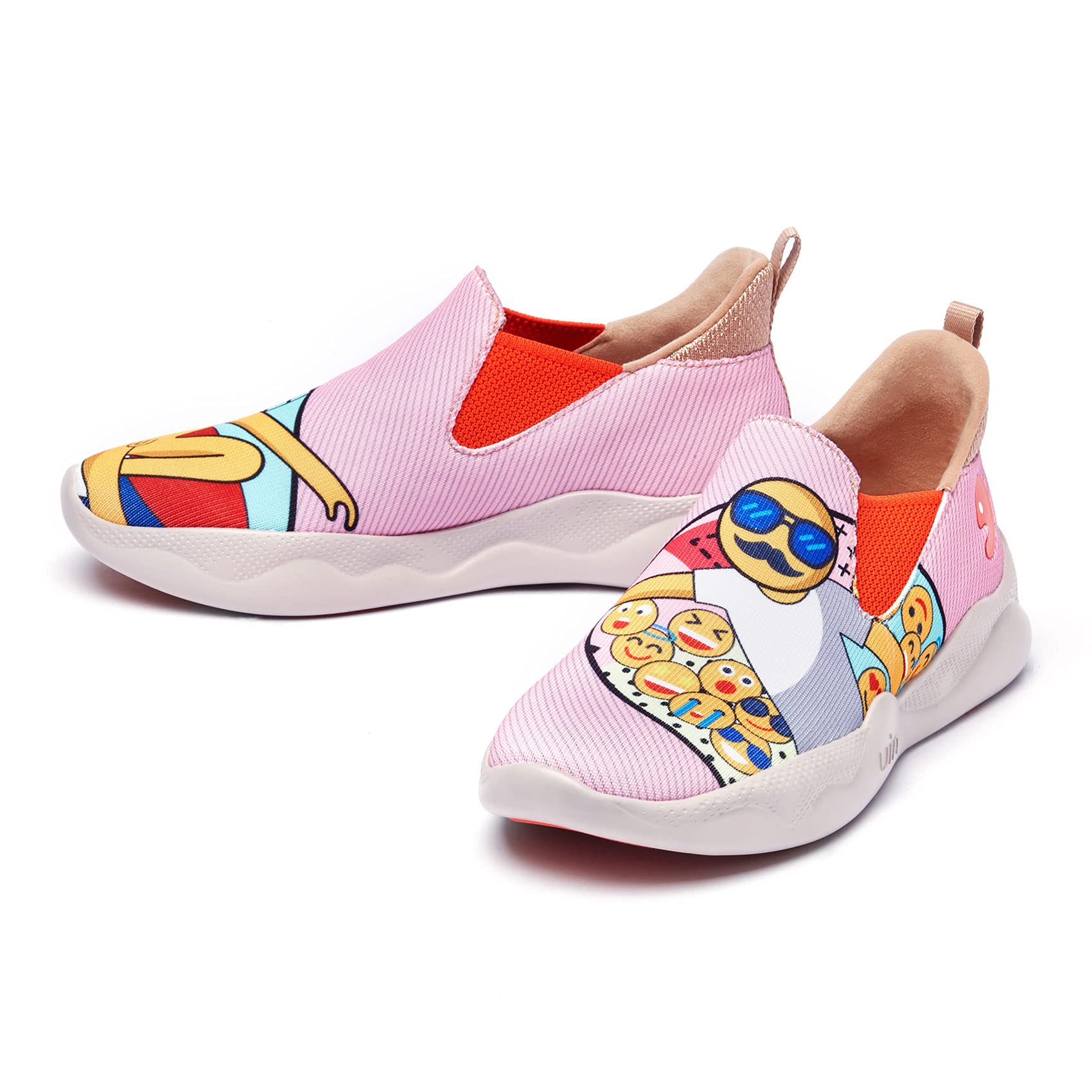 UIN Women's Fashion Sneakers - Lightweight Walking Shoes for Women, Slip On Casual Comfortable Athletic Shoes with Artistic Paint Design | Perfect for Travel, Workout & Everyday Wear