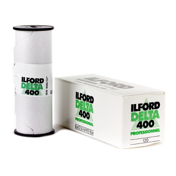 Ilford Delta 400 ISO Professional Black & White Film Roll (120) - High Contrast B&W Photography for Portraits, Landscapes & Street Photography