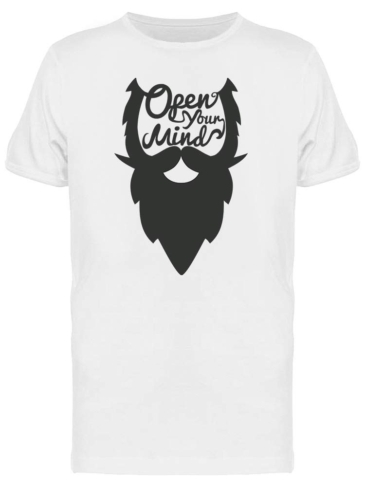 Bearded Man Knowledge T-Shirt for Men - Funny Graphic Tee for Casual Wear & Gifts