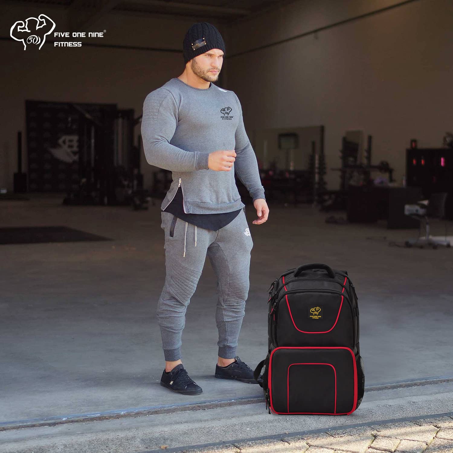 **519 Fitness Meal Prep Backpack - Insulated Cooler Lunch Bag with Laptop Compartment, Hiking & Picnic Backpack for Men & Women, Includes 3 Meal Containers, 2 Ice Packs & Protein Shaker - Perfect for Gym, Work, Travel & Outdoor Adventures**