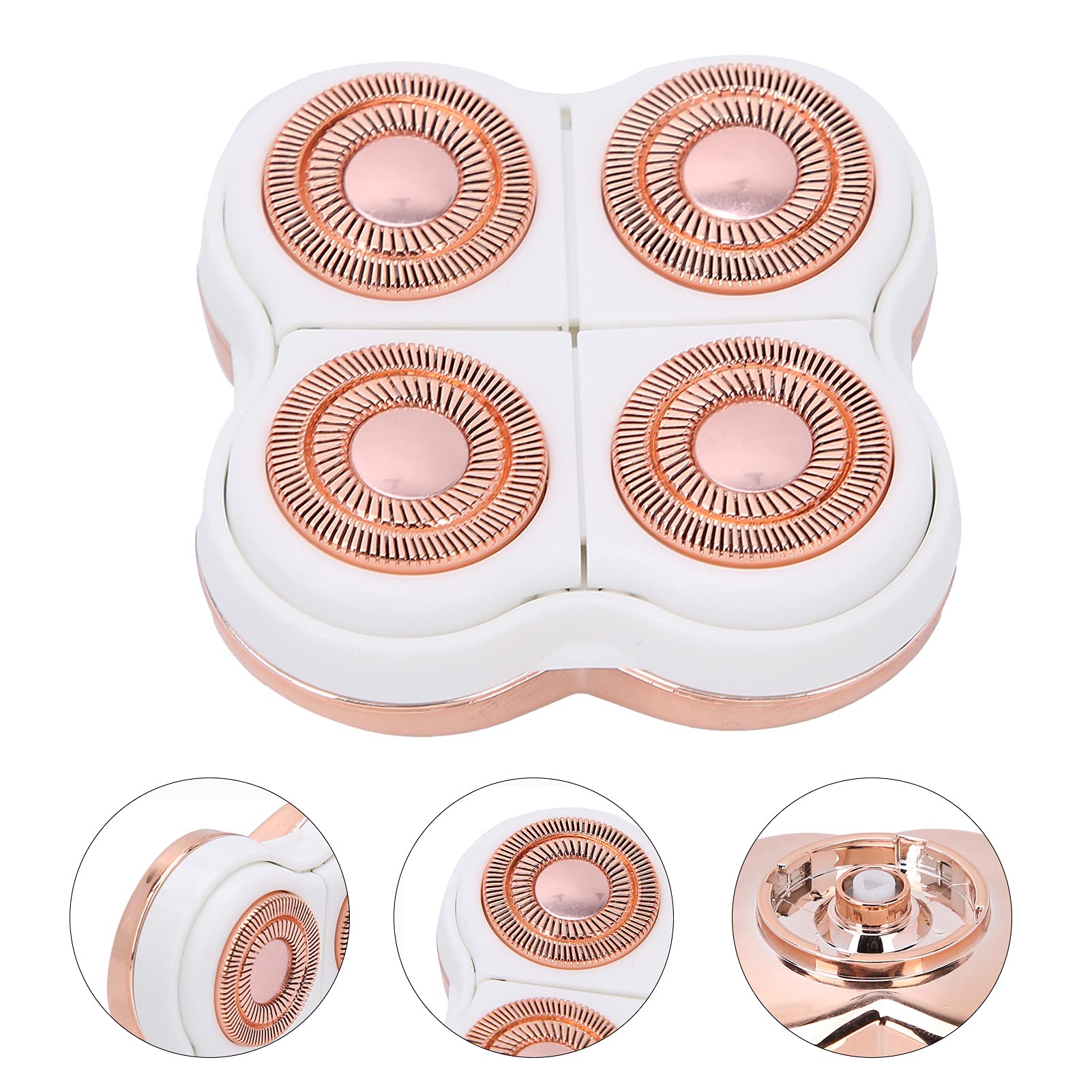 Electric Hair Remover Replacement Heads for Face & Body - Compatible with Legs & Facial Hair Shaver Machine - Smooth Skin at Home or On-The-Go