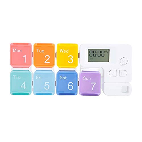 Portable Weekly Pill Organizer - Smart Moisture-Proof Medicine Storage Box with Reminder, Compact Pill Case for Tablets, Vitamins & Candy | Perfect for Travel, Home & Daily Medication Management
