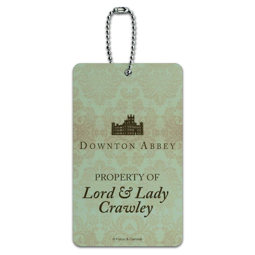 Downton Abbey Inspired Lord & Lady Crawley Vintage Luggage Tag - Elegant Carry-On ID Tag for Suitcases, Bags & Travel Accessories - Perfect for Fans, Collectors & Luxury Travel