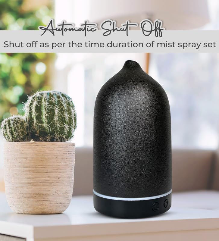 EKAM 400ml Cool Mist Humidifier & Essential Oil Diffuser - Quiet Ultrasonic for Home, Office, Bedroom, Nursery, Gym | 6-Hour Runtime, Auto Shut-Off | Perfect for Dry Air Relief, Aromatherapy & Baby Rooms (1-Year Warranty)