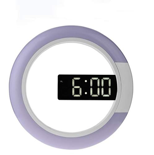 KAUTO 3D LED Digital Alarm Clock with Mirror Display - 7 Color Changing Modern Wall Clock with Temperature, Date & Night Light - Perfect for Bedroom, Living Room & Office Decor | Home, Office & Gift Use