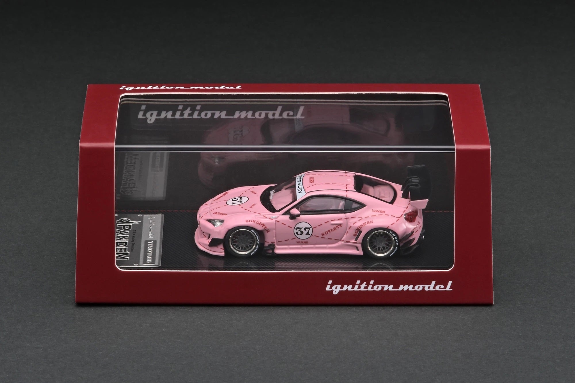 1:64 Scale Toyota 86 Pandem V3 Widebody Pink Diecast Model Car - Collectible Toy for Display, Racing Enthusiasts & Car Show Decor