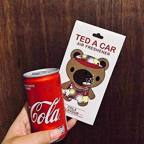 Air Freshener for Car, Bedroom & Office - Hanging Cute Perfume & Fragrance Diffuser [Cola Scent] | Eliminate Odors & Freshen Air in Vehicles, Homes & Workspaces