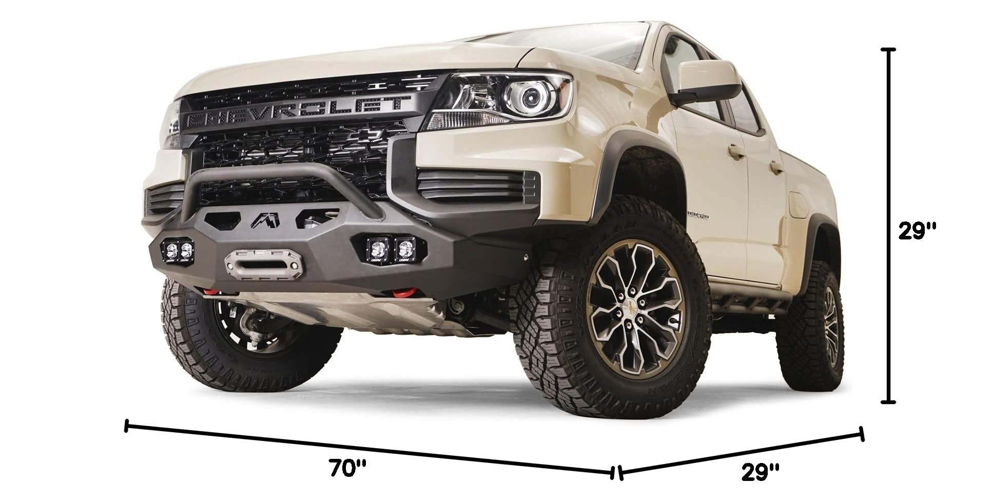 Fab Fours CC21-N5152-1 Front Bumper for Chevrolet Colorado - Off-Road Upgrade