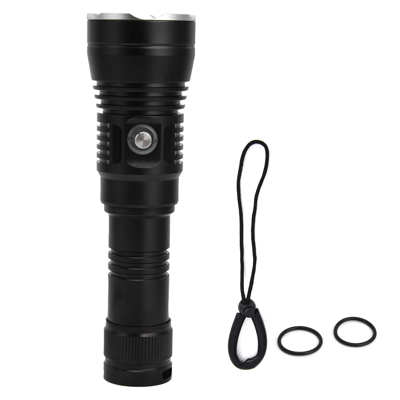 Weojeviy LED Diving Flashlight - 3500lm P70 LED Underwater Flashlight, 6.6in Waterproof Dive Torch for Scuba Diving, Snorkeling, Swimming & Emergency Lighting | Perfect for Night Dives, Cave Exploration & Home Power Outages