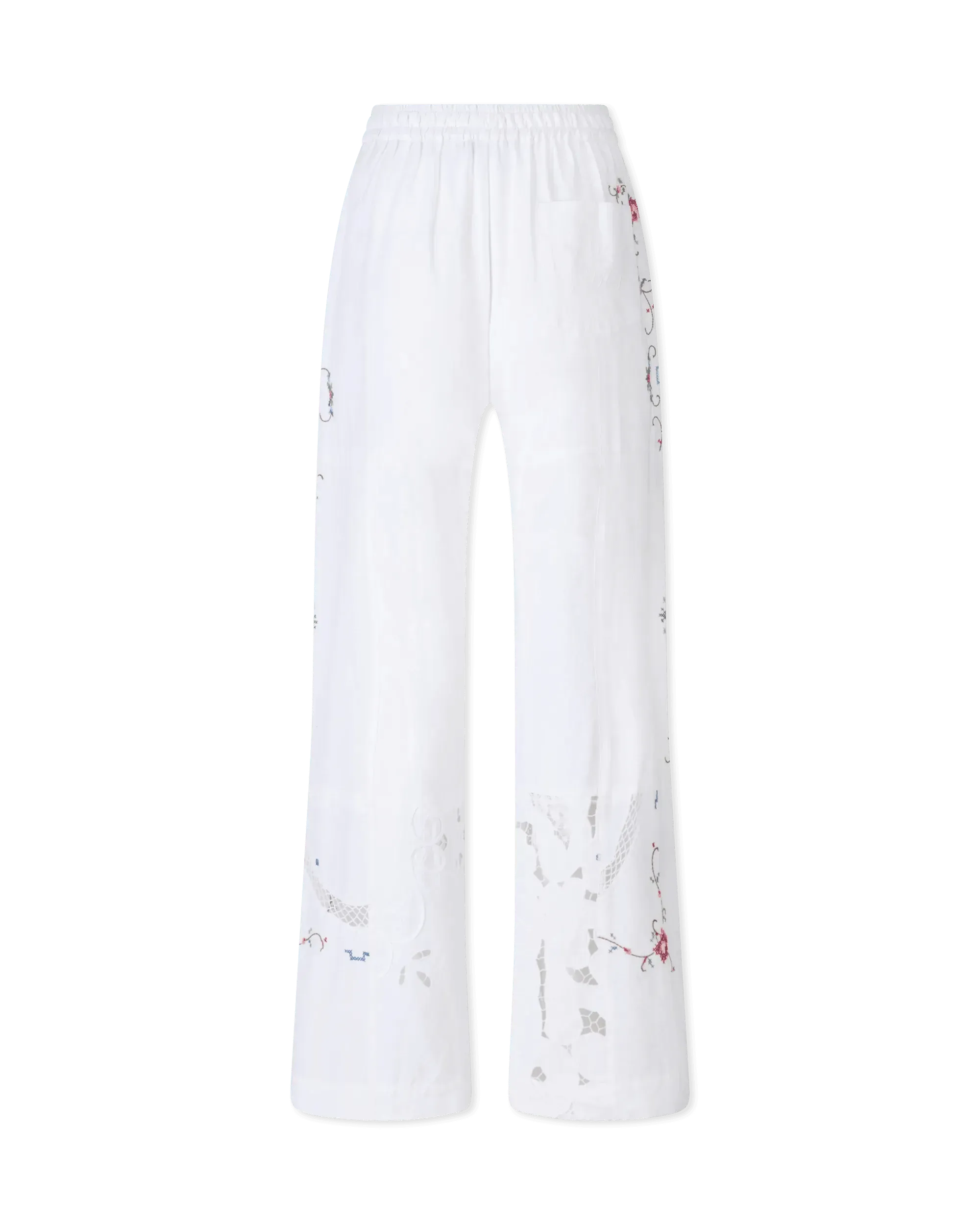 Stylish Embroidered Linen Pants for Women - Breathable & Comfortable Summer Casual Wear - Perfect for Beach, Travel & Boho Fashion