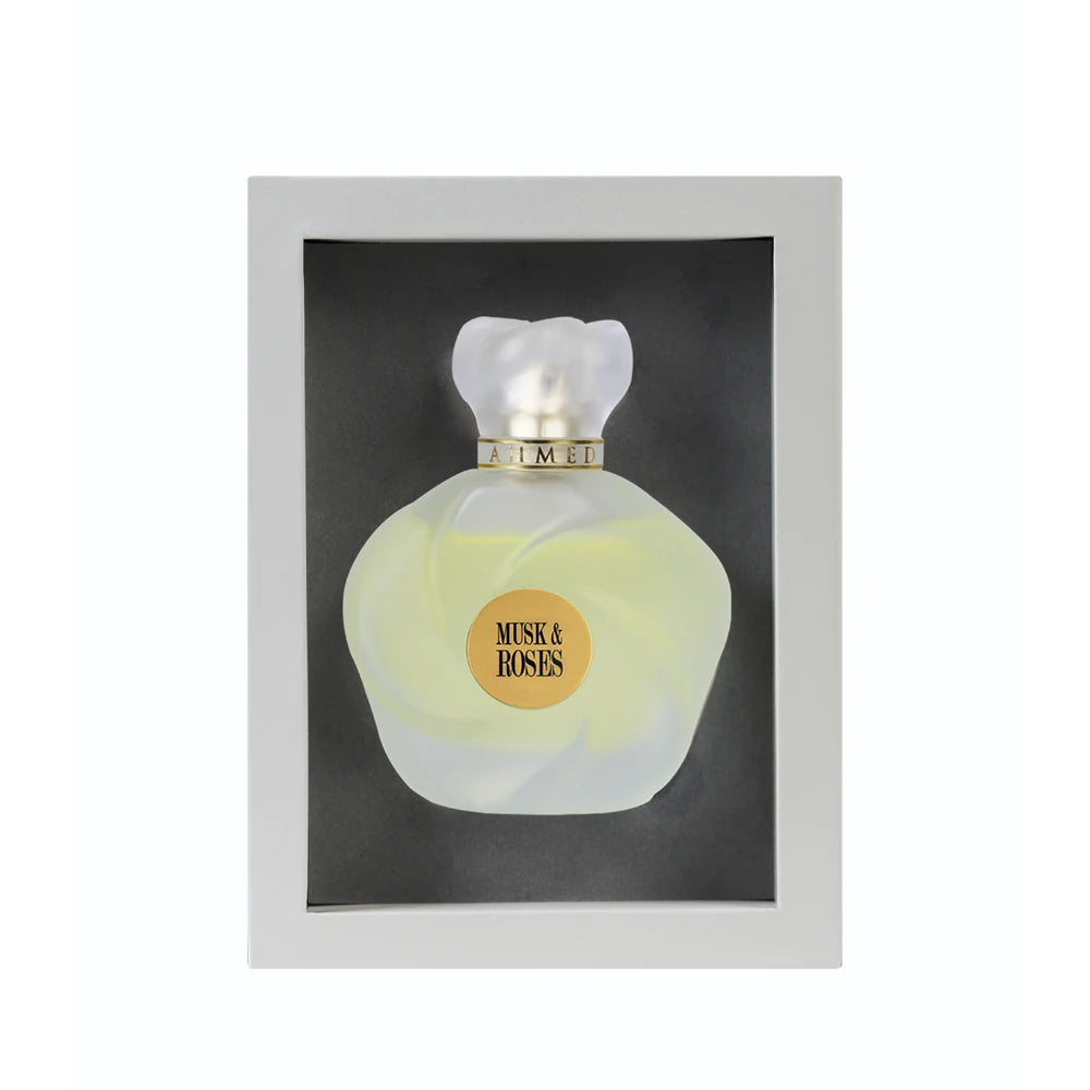 Musk & Roses Eau de Parfum for Women - 2.5 oz (75ml) Luxury Floral Perfume - Long Lasting Fragrance for Date Night, Evening Out & Special Occasions