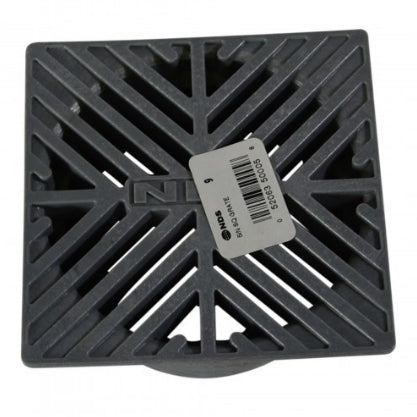 5 Inch Square Grate in Grey - Heavy Duty NDS Drainage Grate for Yard, Patio & Landscaping - Durable Outdoor Storm Drain Cover