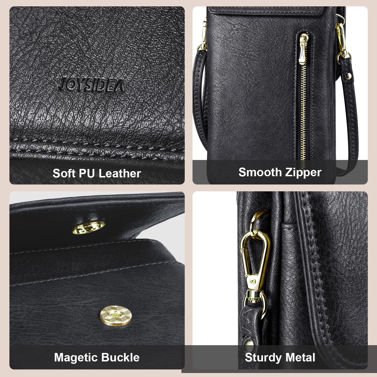 Women's Small Crossbody Cell Phone Purse - Stylish Shoulder Bag with Wallet Pouch for iPhone & Android - Perfect for Travel, Shopping & Everyday Use
