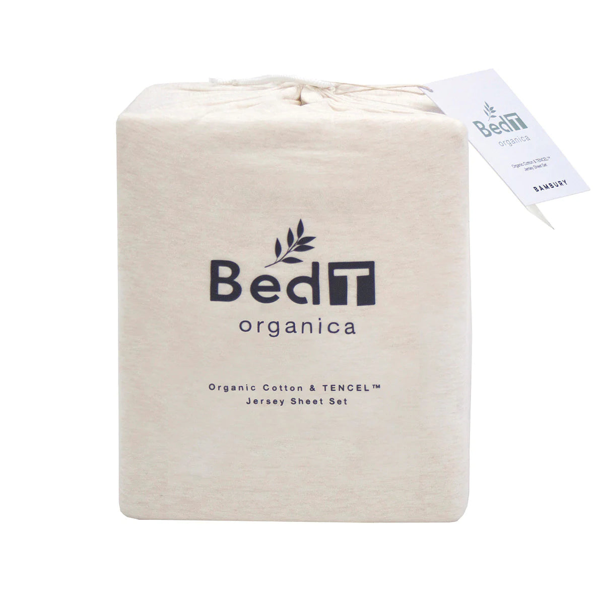 Organic Bamboo Bed Sheet Set by BedT - Stone by Bambury - Soft, Breathable & Hypoallergenic for a Comfortable Night's Sleep - Perfect for Bedroom, Guest Room & Hotel Use