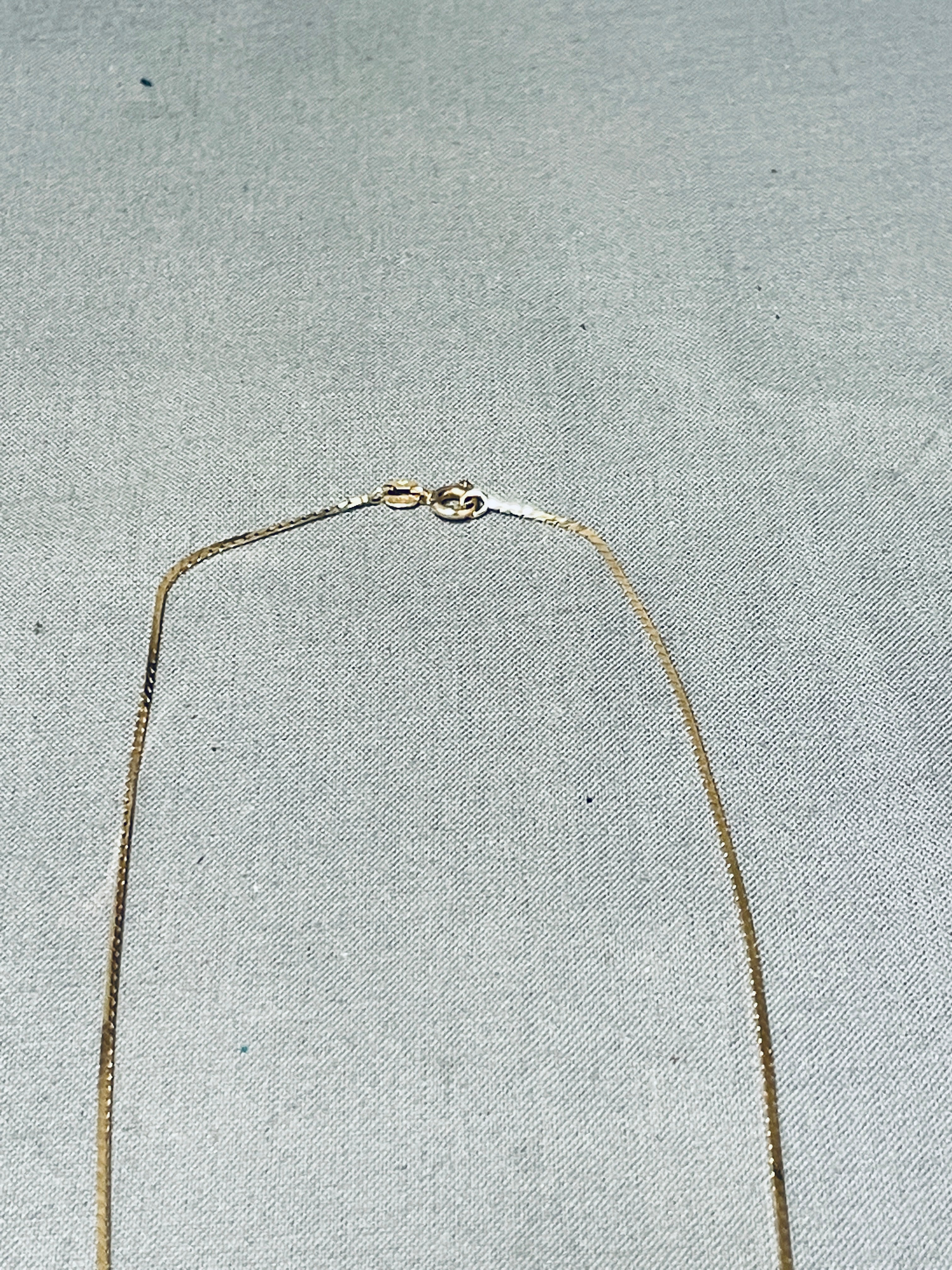 14K Gold Vintage Native American Navajo Turquoise Necklace - Handmade Southwest Jewelry for Women - Perfect for Boho, Festival & Everyday Wear